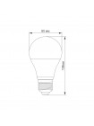 LED лампа TITANUM A60 8W E27 4100K TLA6008274 - 296715