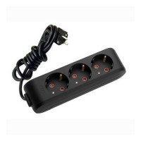 Подовжувач VIKO Multi-Let 3р 3м 3х1 з заземленням чорний (90134303)