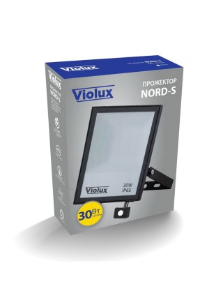 Прожектор LED Violux NORD-S  30W SMD 6000K 2550lm IP65 з датчиком руху ( 400072 )