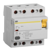 Пристрій захисного відключення IEK ВД1-63 4P 25A 30мА тип AC (MDV10-4-025-030)