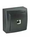 Розетка Nilson Themis антрацит комп'ютерна  CAT5e RJ45 ( 26161044 )
