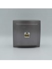 Розетка Nilson Themis антрацит комп'ютерна  CAT5e RJ45 ( 26161044 )