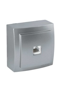 Розетка Nilson Themis срібло комп'ютерна  CAT5e ( 26131044 )