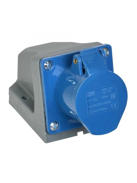 Розетка трифазна настінна IEK 16А/3 IP44 ( PSR11-016-3 )