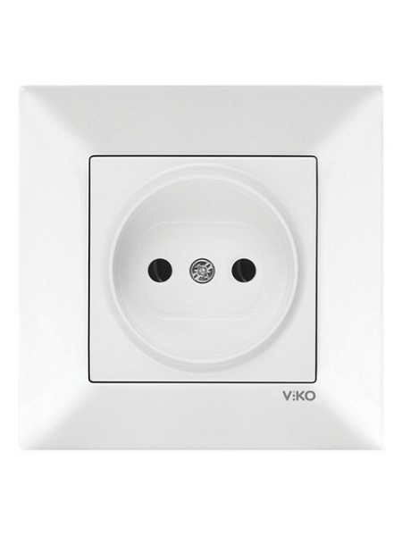 Розетка VI-KO Meridian біла 1-на без заземлення (90970007-WH)