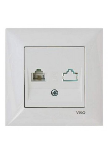 Розетка VI-KO Meridian біла телефонна (90970013-WH)