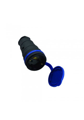 Розетка Violux каучук переносна з кришкою IP44 ( 930630 )