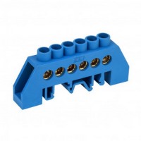 Шина нульова ШНИ IEK 8х12 мм 6 отворів в корпусі ( YNN10-812-6DP-K07 )
