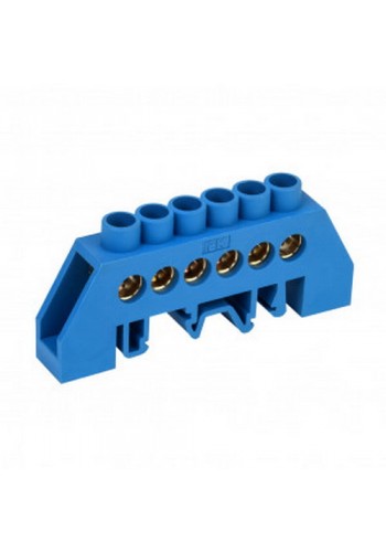 Шина нульова ШНИ IEK 8х12 мм 6 отворів в корпусі ( YNN10-812-6DP-K07 )