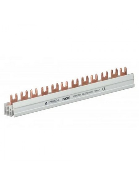Шина з'єднувальна FORK 3p 63A Hager ( KDN363B )