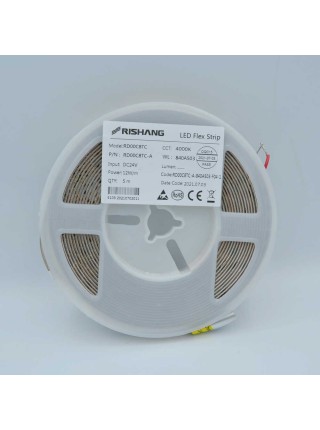 Світлодіодна стрічка RISHANG 24V 12W 4000K 128led IP20 ( RD00C8TC-A 4000K )
