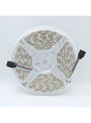 Світлодіодна стрічка LED LIGHT 12V 14,4W RGB 60Led IP21 ( МТК-300RGBF5050-12 )
