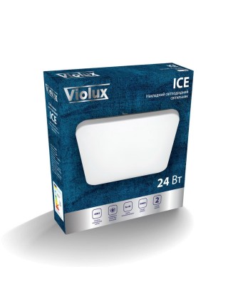 Світильник LED Violux НББ ICE квадрат 24W 4500K IP20 ( 200030 )