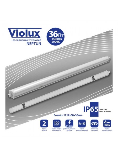 Світильник LED Violux NEPTUN 36W 5000K IP65 ( 340162 )