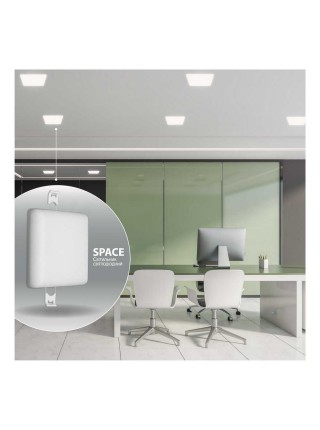 Світильник LED даунлайт Violux SPACE 18W 4200K круг IP20 ( 100130 )