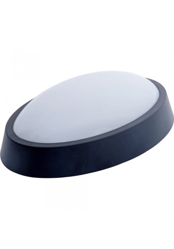 Світильник світлодіодний VITO НББ LUZ-BRO 15W 4000K 1020lm IP65 (чорний овал) (3400790)