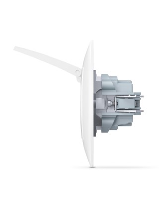 Розетка одинарна із заземленням та кришкою біла TITANUM STANDARD TF-ST-SK1GC-W - 299747