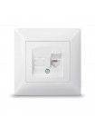 Розетка PC одинарна комп'ютерна біла TITANUM STANDARD ТF-ST-SK1PC-W - 299686