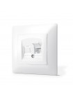 Розетка PC одинарна комп'ютерна біла TITANUM STANDARD ТF-ST-SK1PC-W - 299686
