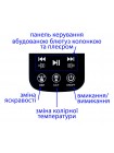 Світильник світлодіодний настільний DELUX TF-540 8 Вт LED 3000K-4000K-6000K Bluetooth колонка чорний
