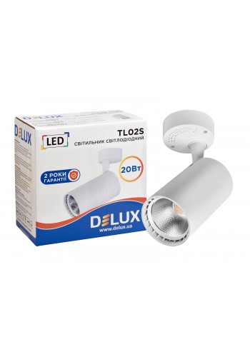 Світильник світлодіодний стельовий DELUX TL02S 20 Вт 36* 4000K білий