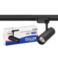 Прожектор світлодіодний трековий DELUX TL04 10 Вт  24° 4000K чорний