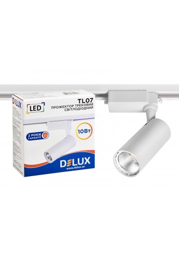 Прожектор світлодіодний трековий DELUX TL07 10 Вт 36° 4000K білий