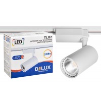 Прожектор світлодіодний трековий DELUX TL07 20 Вт 36° 4000K білий