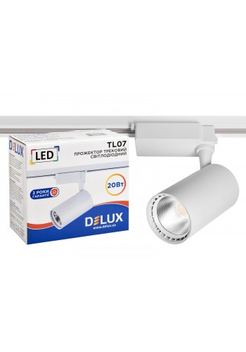 Прожектор світлодіодний трековий DELUX TL07 20 Вт 36° 4000K білий