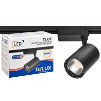 Прожектор світлодіодний трековий DELUX TL07 30 Вт 36° 4000K чорний