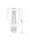LED лампа TITANUM Filament A60 7W E27 2200K бронза TLFA6007272A - 298702