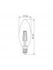 LED лампа TITANUM Filament C37 4W E14 2200K бронза TLFC3704142A - 298658