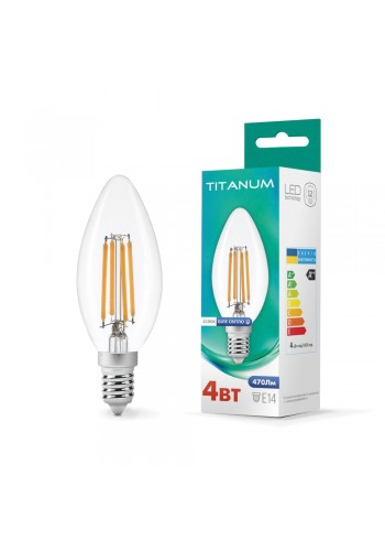LED лампа TITANUM Filament C37 4W E14 4100K TLFC3704144 - 298696