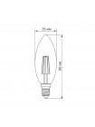 LED лампа TITANUM Filament C37 4W E14 4100K TLFC3704144 - 298696