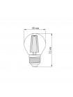 LED лампа TITANUM Filament G45 4W E27 4100K TLFG4504274 - 298689