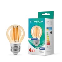 LED лампа TITANUM  Filament G45 4W E27 2200K бронза TLFG4504272A - 298641