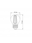 LED лампа TITANUM Filament G45 4W E27 2200K бронза TLFG4504272A - 298641