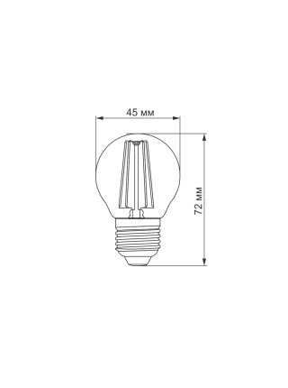 LED лампа TITANUM  Filament G45 4W E27 2200K бронза TLFG4504272A - 298641