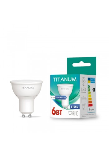 LED лампа TITANUM MR16 6W GU10 4100K TLMR1606104 - 482370