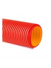 Труба гофрована двостінна 40/35 червона (20м) ДКС ( 121940N )