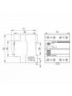 Диференційне реле VIDEX RESIST АС 4п 30мА 10кА 25А VF-RS10-DR4AC25 - 482813