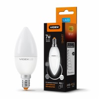 LED лампа с регулировкой яркости VIDEX  C37eD3 7W E14 4100K 220V