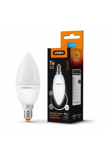LED лампа з регулюванням яскравості VIDEX C37eD3 7W E14 4100K