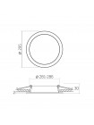 LED світильник Back вбудований круглий VIDEX 26W 5000K VL-DLBR-265 - 482295