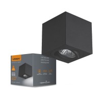 Світильник VIDEX під лампу GU10 SPF01 накладний чорний VL-SPF01-B - 482028