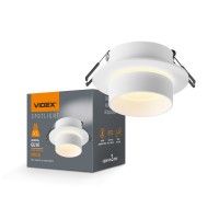 Світильник VIDEX під лампу GU10 врізний Круглий Білий VL-SPF11R-W VL-SPF11R-W - 482936