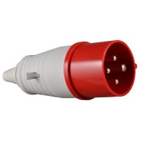 Вилка трифазна АСКО ВП 16А/4 (А0080010002)