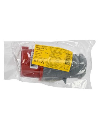 Вилка трифазна IEK 16А/5 IP44 ( PSR02-016-5 ) Вилка трифазна IEK 16А/5 IP44 ( PSR02-016-5 )