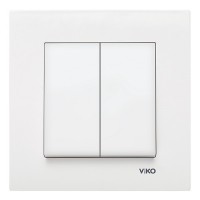 Вимикач VI-KO Karre білий 2кл (90960002)
