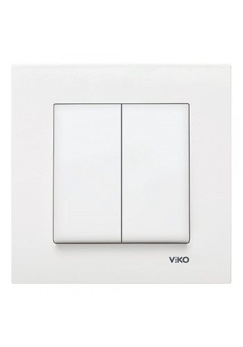 Вимикач VI-KO Karre білий 2кл (90960002)